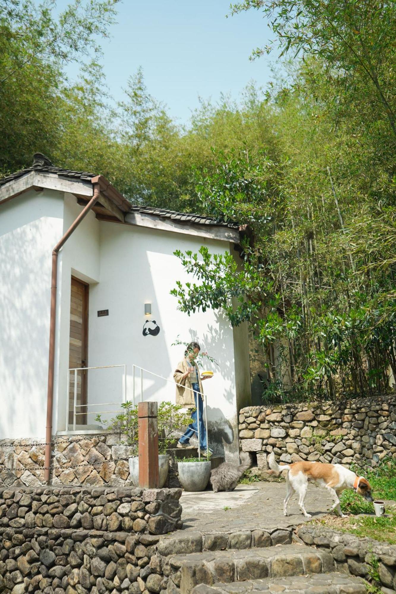 July Bamboo Hostel Deqing Exteriör bild